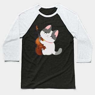 Violin Cat Baseball T-Shirt